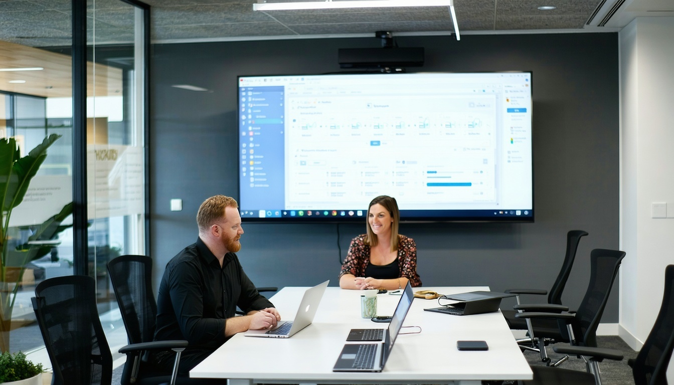 Professional consultation at Kamptech Solutions office